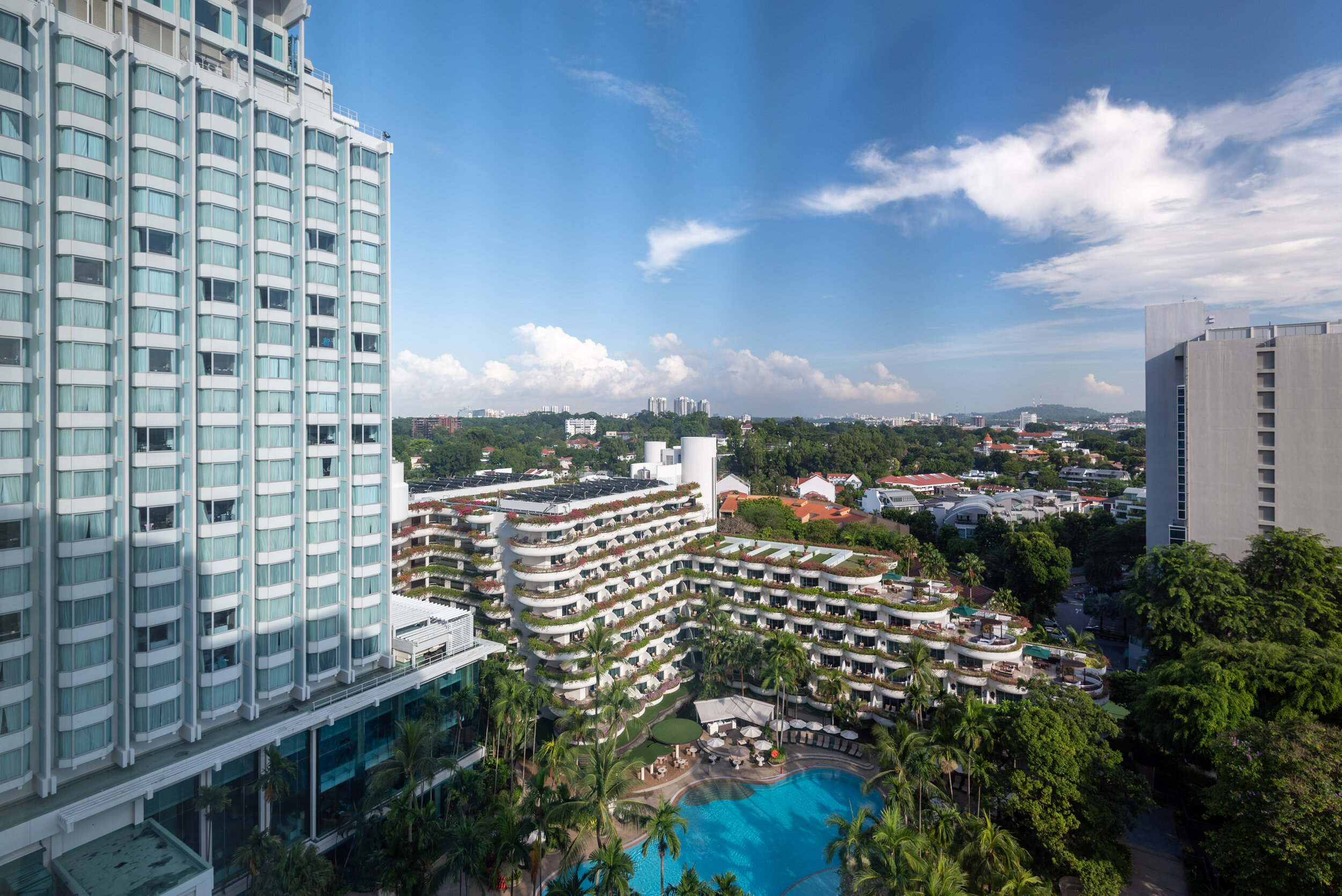 View from Room Valley Wing Deluxe Room - Shangri-La Hotel, Singapore