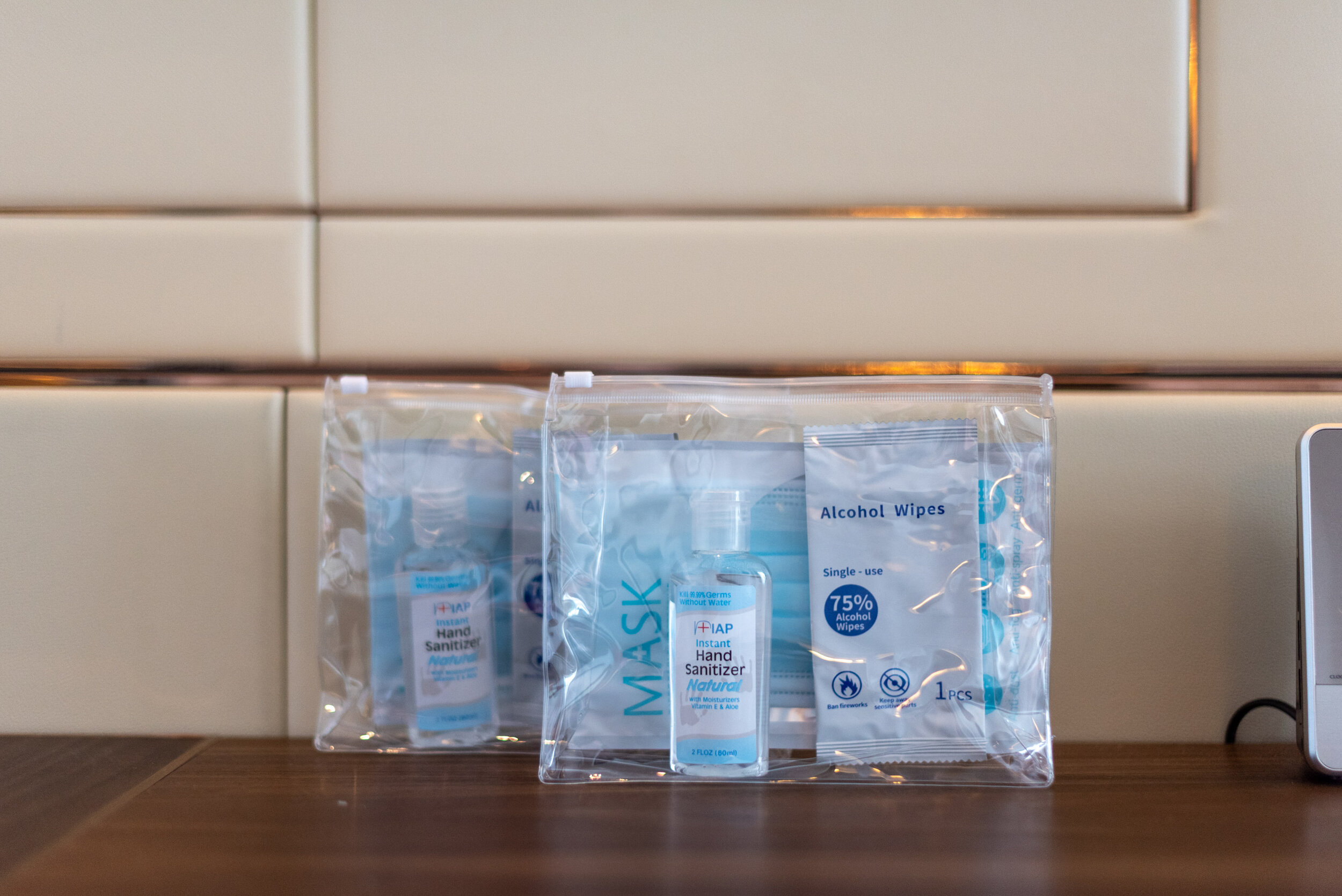 Hand Sanitiser and Disposable Face Mask One Bedroom Suite - Four Seasons Hotel Singapore