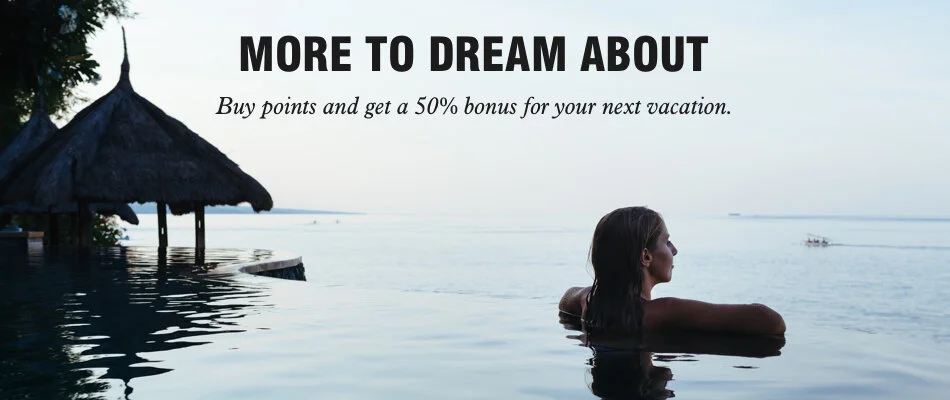 Get 50% Bonus on Purchased Marriott Bonvoy Points with Triple Annual Account Limit - by 22 October 2020