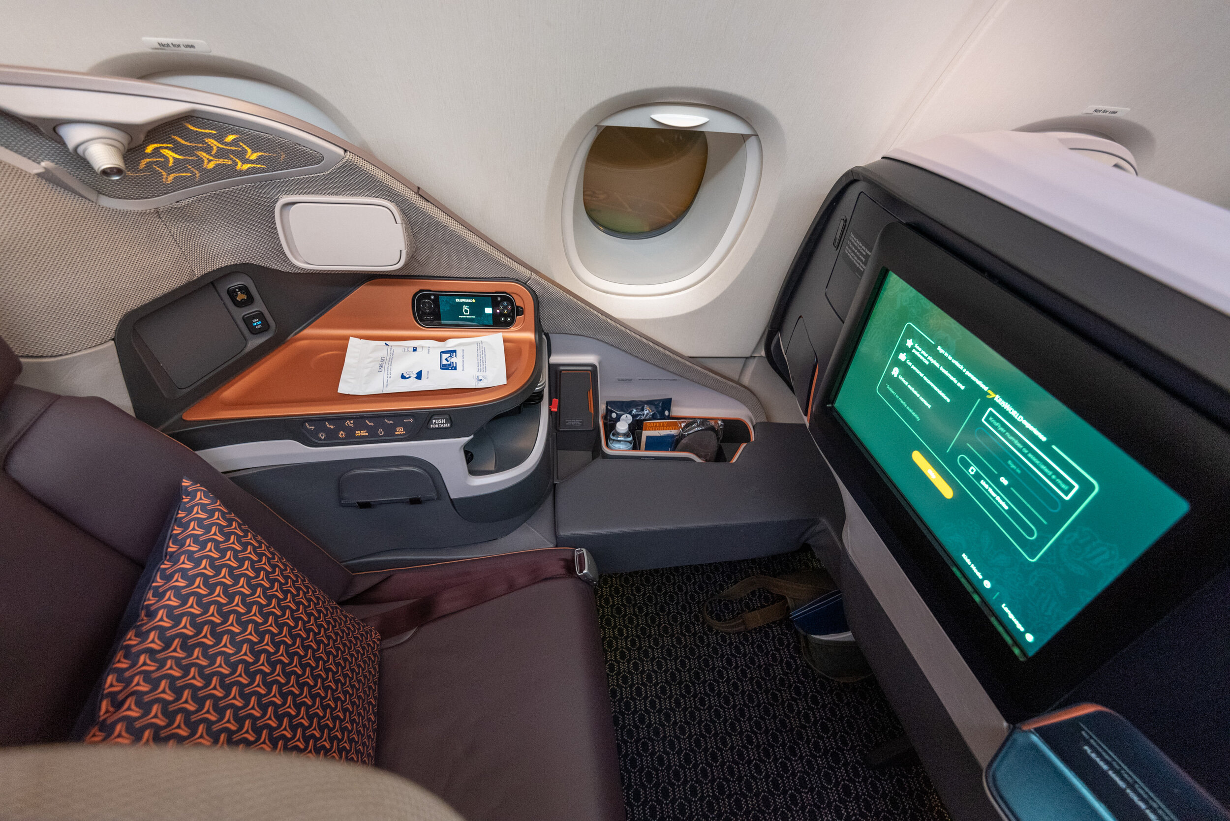 Seat 12A Singapore Airlines - Restaurant A380 @Changi