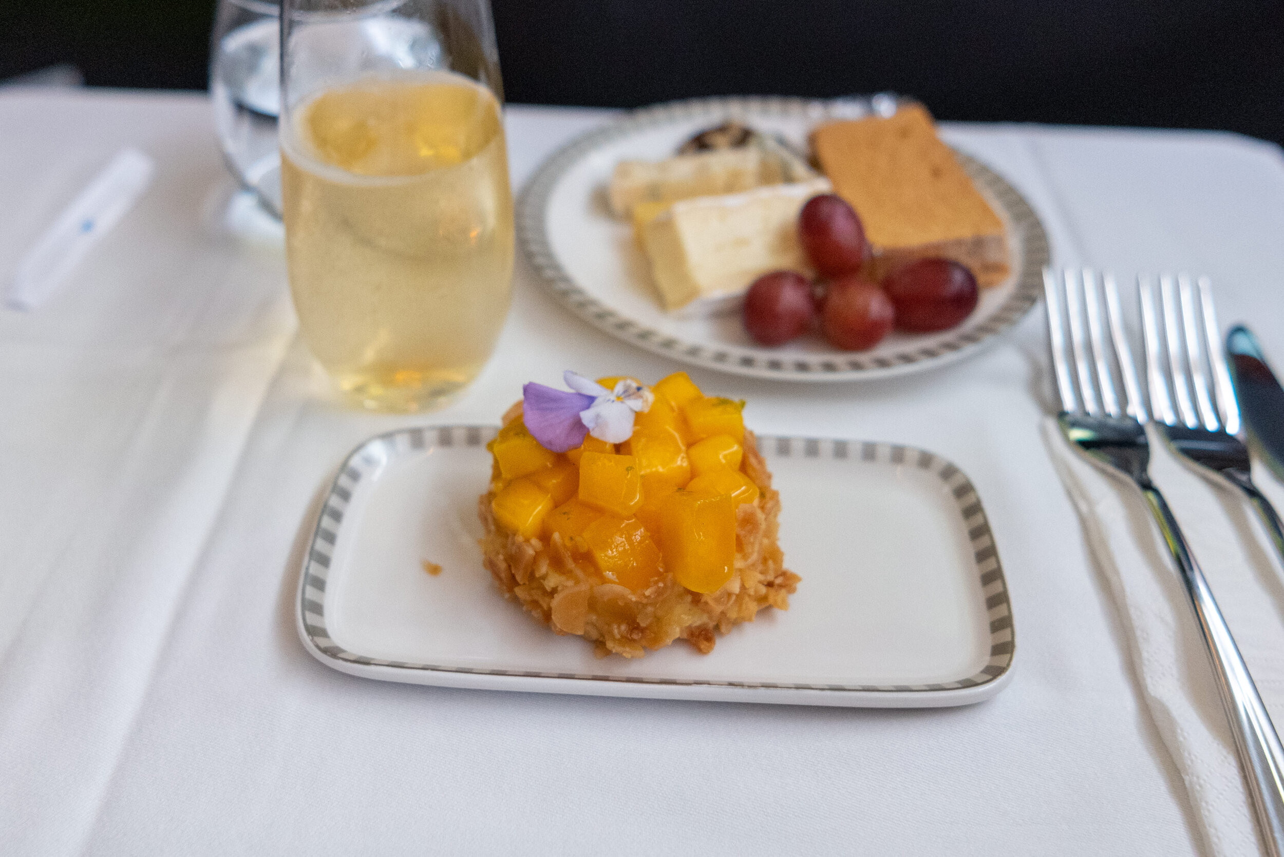 Baked Cheesecake with Sable Crust Singapore Airlines - Restaurant A380 @Changi