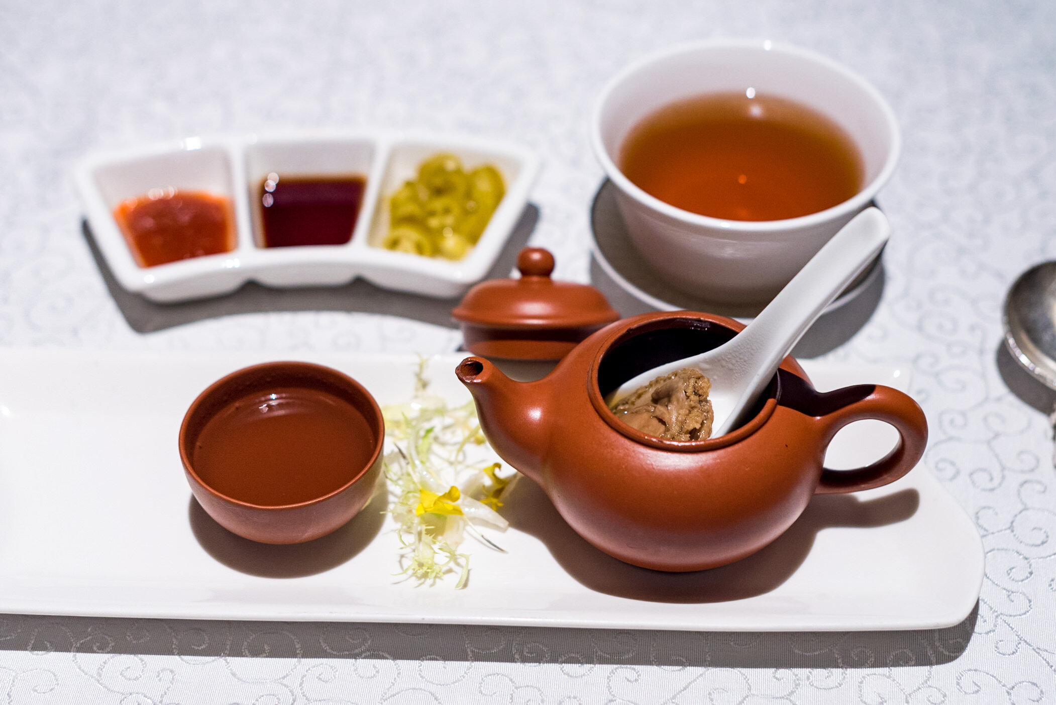 Double-boiled Abalone Consommé, Maca Root - Hairy Crab Set Menu Yan Ting - The St. Regis Singapore