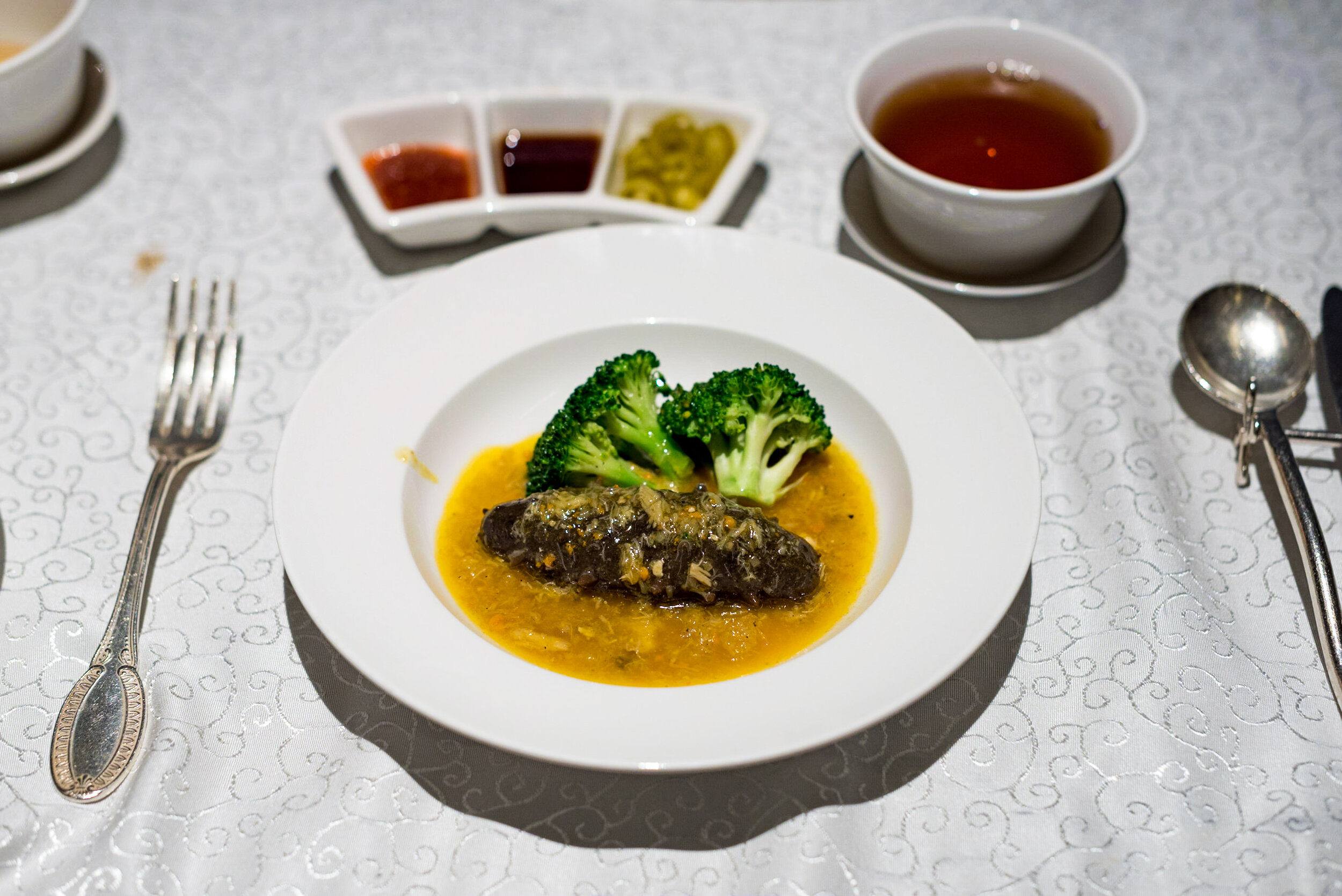 Hairy Crab Meat, Braised Prickly Sea Cucumber - Hairy Crab Set Menu Yan Ting - The St. Regis Singapore