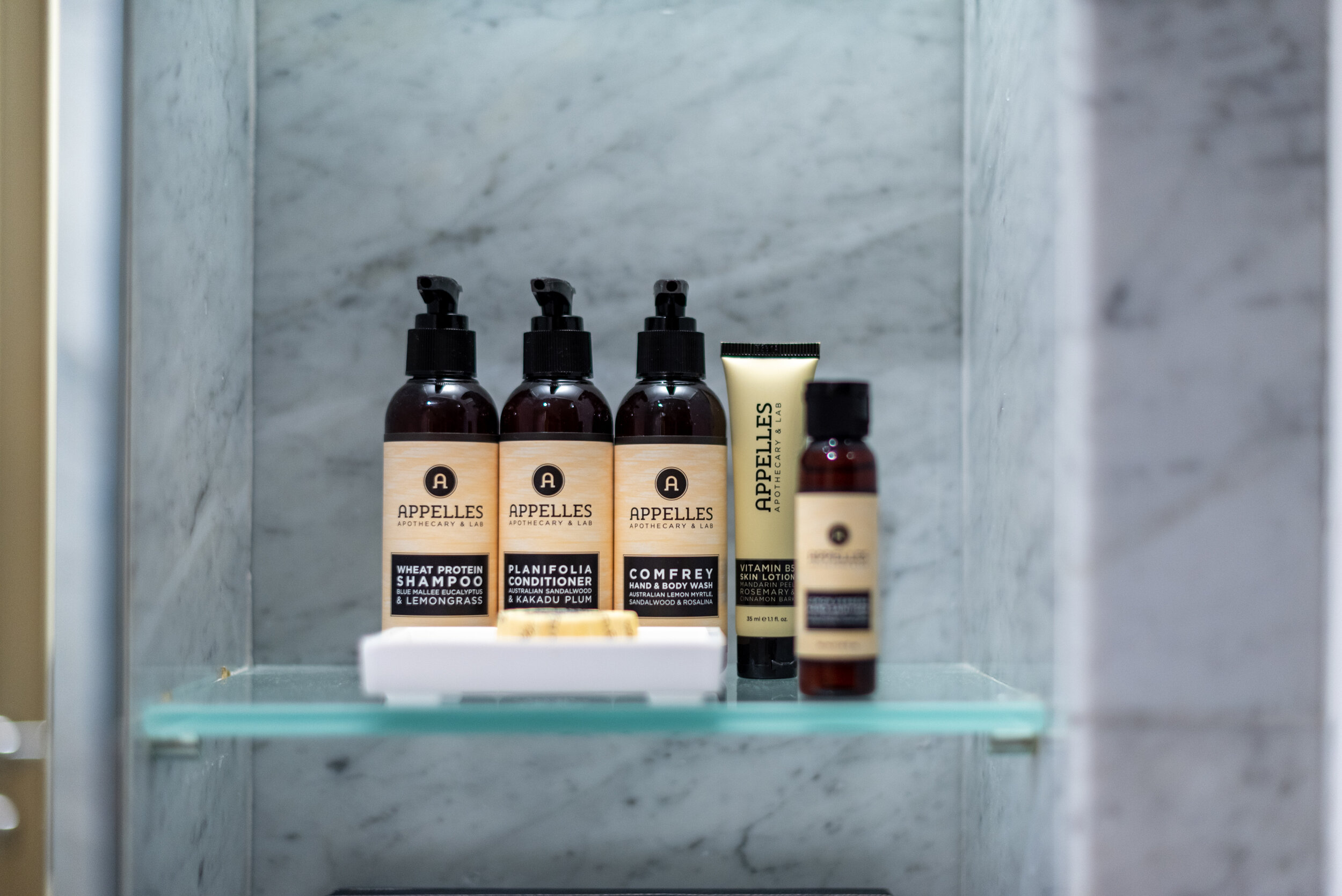 Bath Amenities Brown Suite - Ascott Raffles Place Singapore