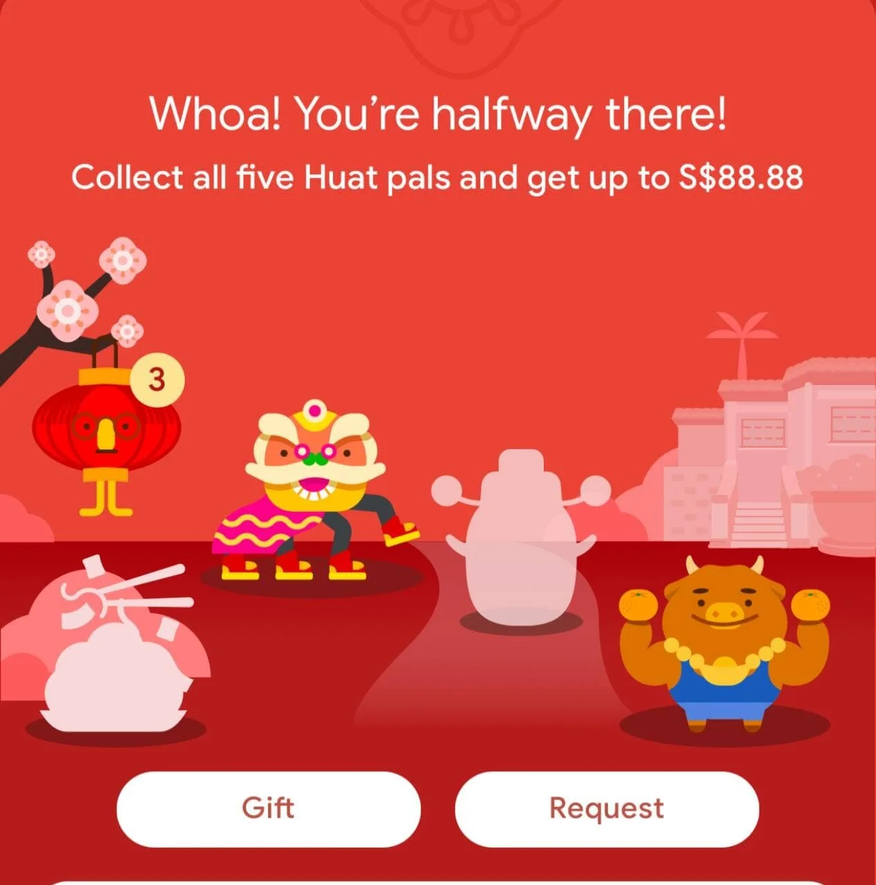 Get up to S$88.88 Ang Pow on Google Pay When You Collect All 5 Huat Pals by 26 February 2021 - Simplifying the Complicated Game