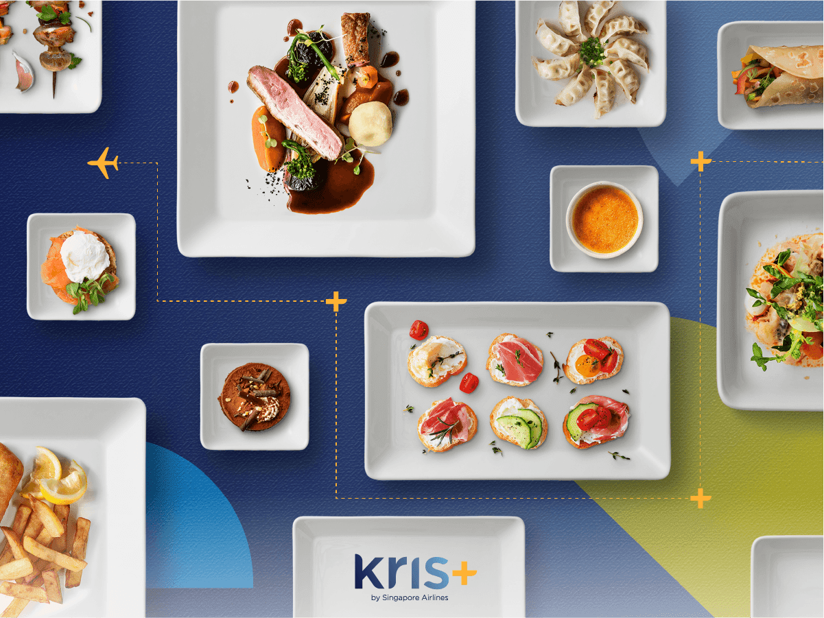 Earn up to 6 Bonus Miles per Dollar on Dining (On Top of Credit Card ) with Kris+ Gastronomy Series from 9 April to 31 May 2021