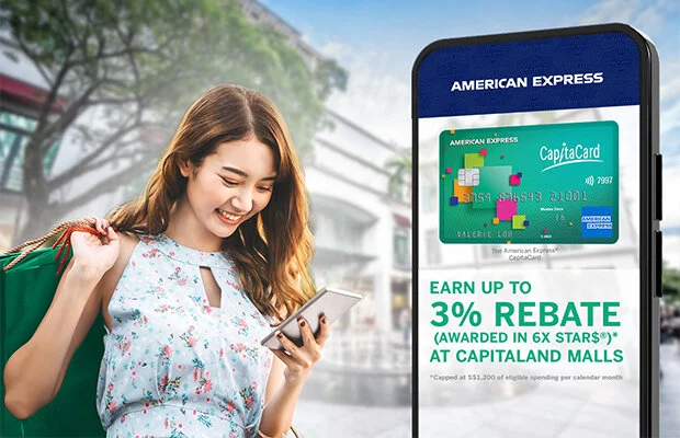 The American Express CapitaCard Product Refresh - Earn up to 3% Rebate Across Participating Merchants in CapitaLand Malls from 01 July 2021