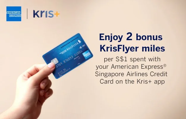 Earn Bonus KrisFlyer Miles on Kris+ Transactions with American Express Singapore Airlines Credit Card - Registration Required