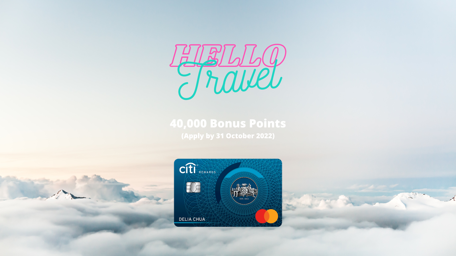 Get 16,000 Bonus Miles with Citi Rewards Card and Earn 4 Miles per Dollar on Eligible Spend - New-to-card Customers (Apply by 31 October 2022)