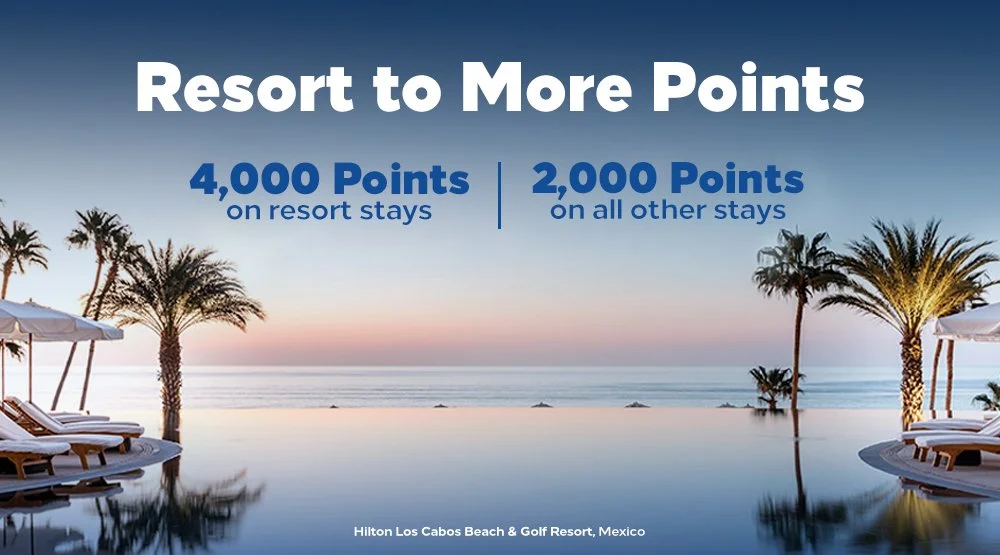 Hilton Honors Resort to More Points Global Promotion (1 May - 5 September 2023) - Earn 4,000/2,000 Bonus Points on Resort/Non-Resort Stays