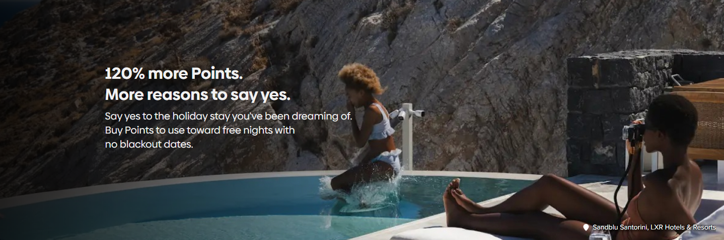 Hilton Honors: Buy Points with a 120% Bonus (Purchase by 21 November 2026)
