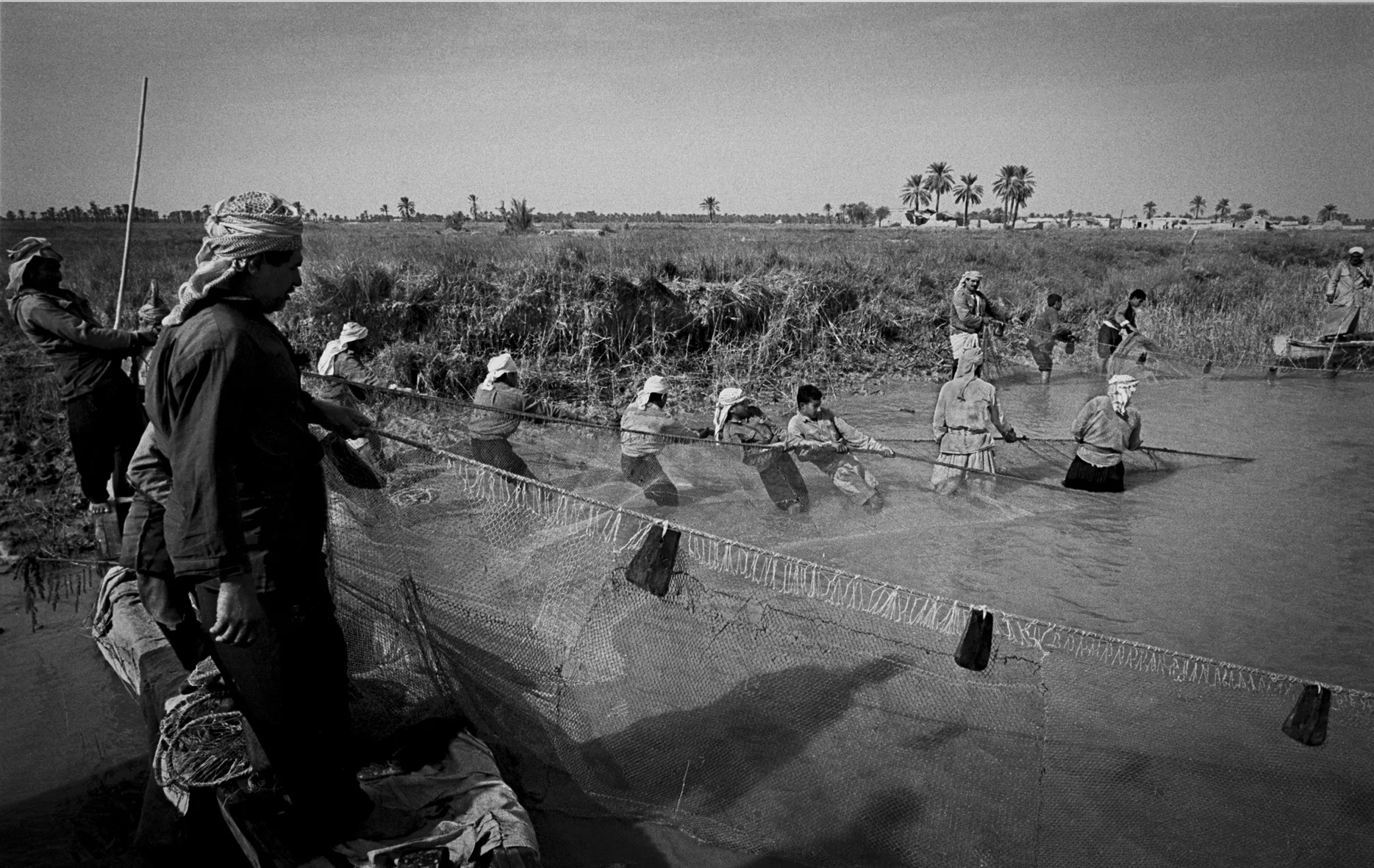 Fishermen at work, Iraq, 1999
