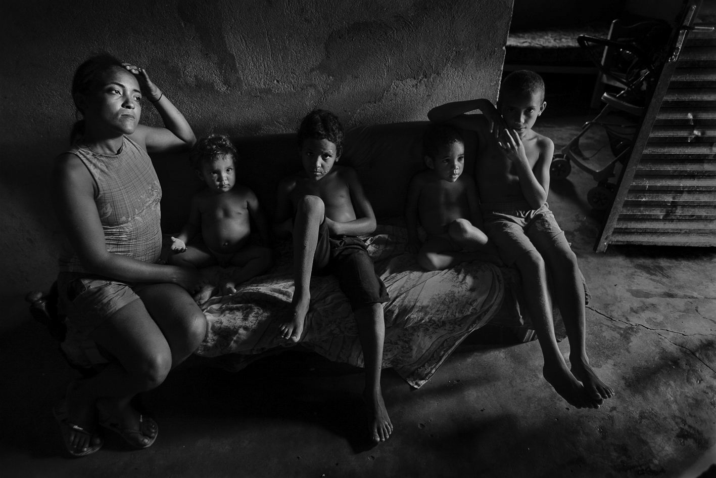 A prositute and her children, Tocantins, Brazil, 2012