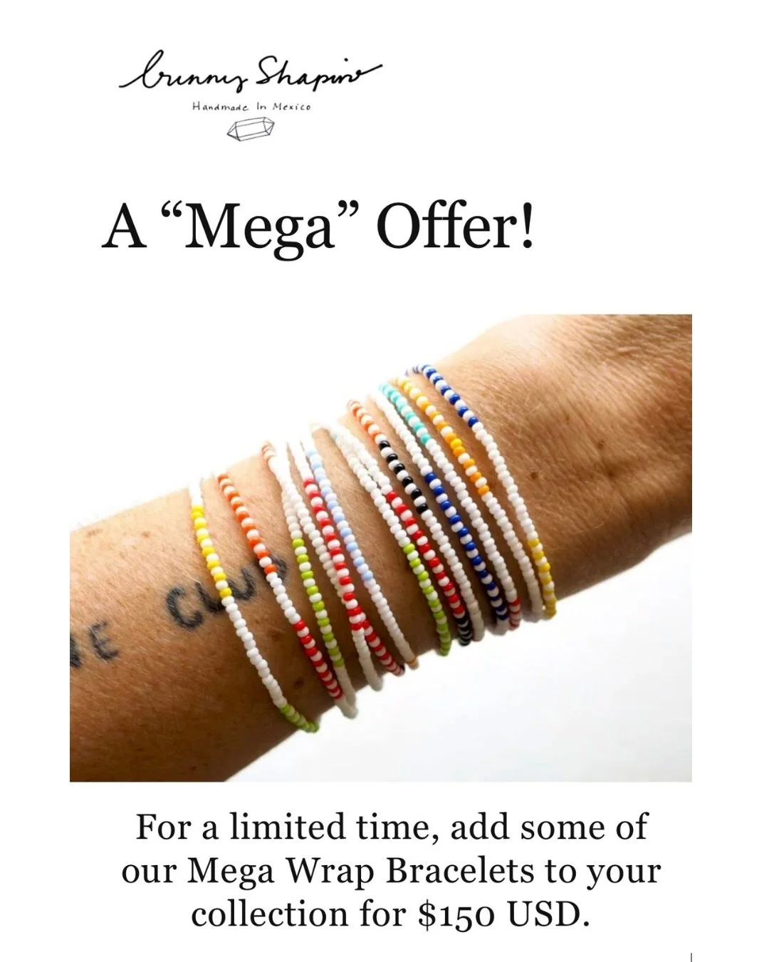 We have a #mega #offer for your to #shop this #holiday weekend. 🌴🫶🐰🌈

#jewelry #jewellery #mexico #puertovallarta #blackfriday #bracelets #wrapbracelets #beadedbracelets #happy
