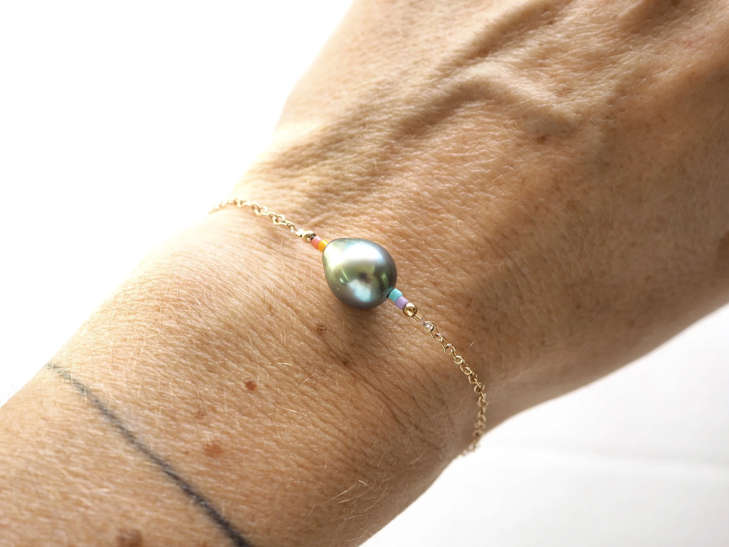 Perfect Tahitian Pearl Bracelet