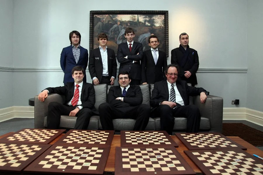 Players at Agon office