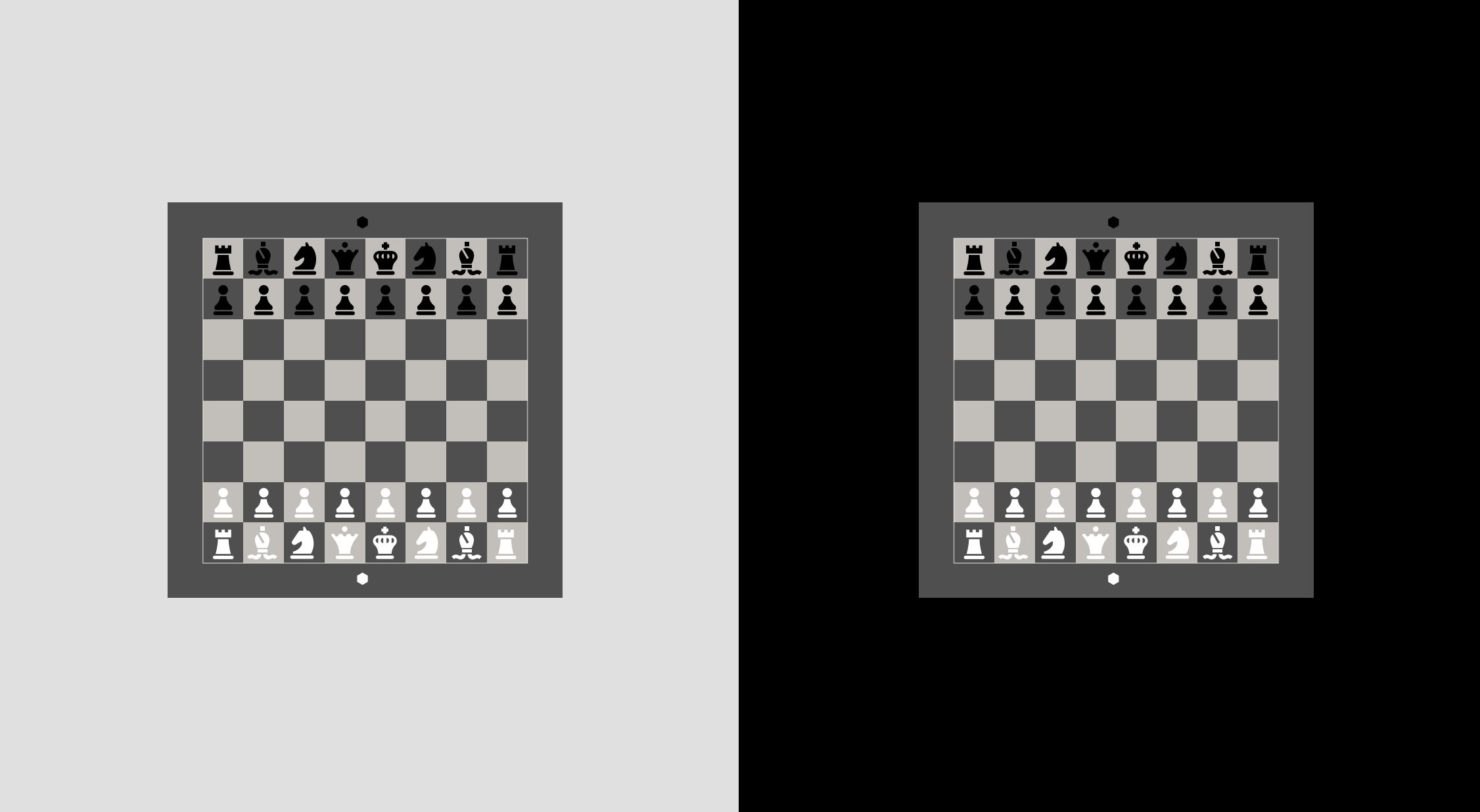 Design should work on both light and dark background.