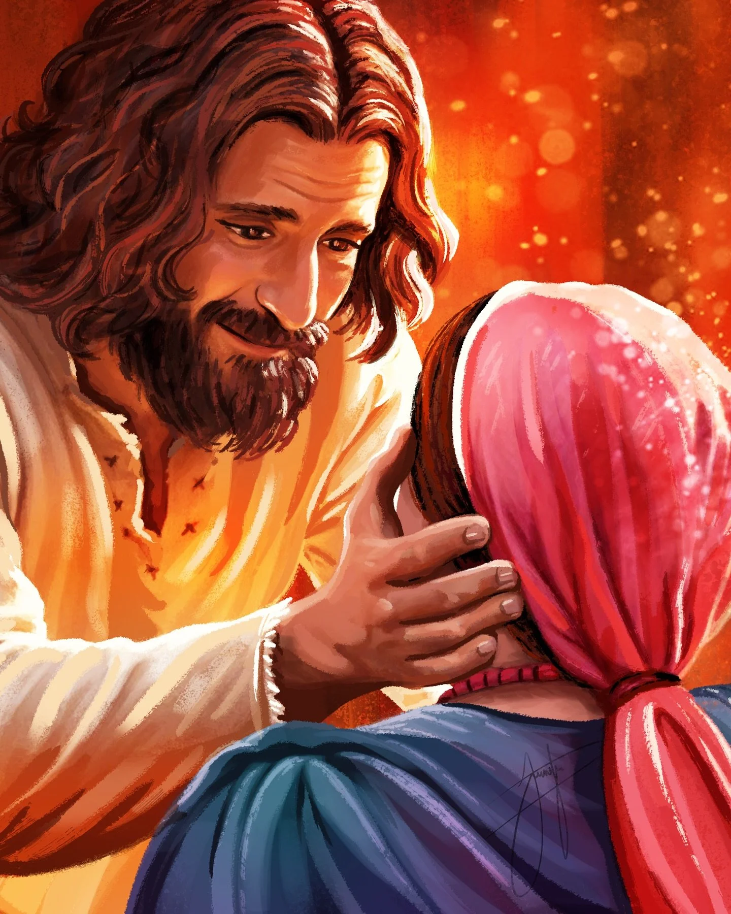 &ldquo;Daughter, your faith has healed you.&rdquo;

Such a powerful moment in @thechosentvseries one that&rsquo;s almost impossible to watch without tears. I felt so moved by this scene that I had to illustrate it. 

A beautiful reminder that even th