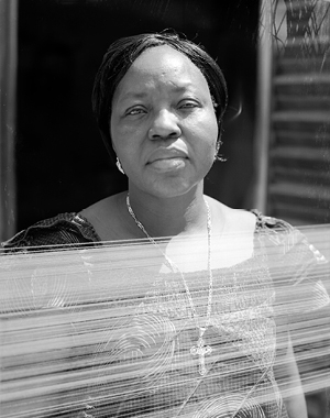 ANTOINETTE BOUKOUGOU pagne weaver