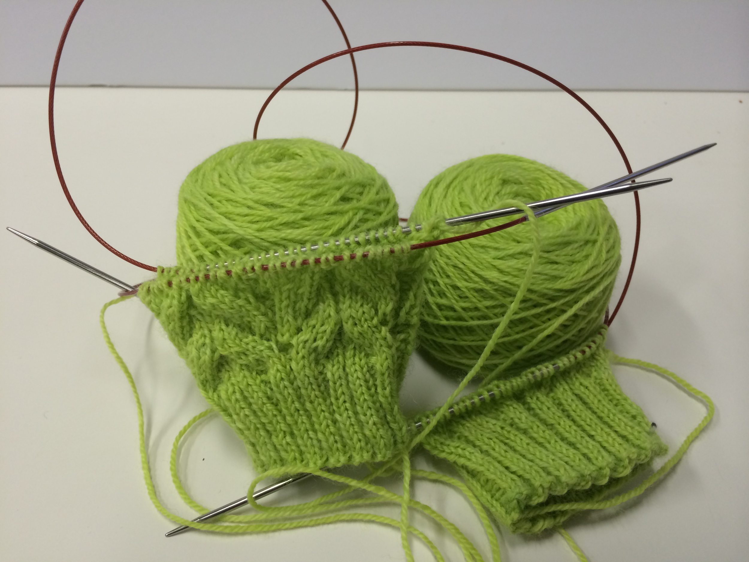 My current WIP. Cadence Sock by verybusymonkey in Spring Buds on Kilcoursie Fingering