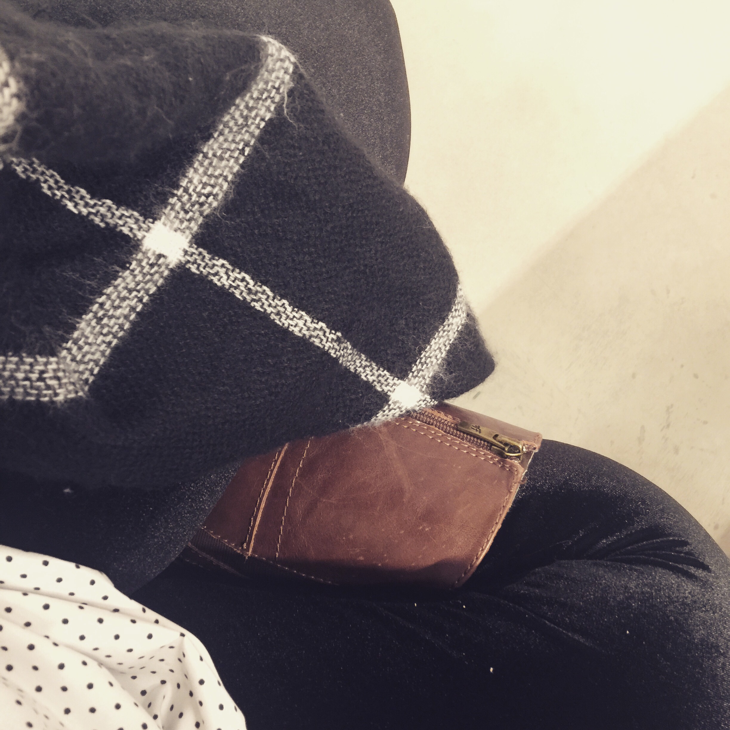 Guilty as charged - the only thing "slow" about this fall look I'm sporting is that most of the pieces are a few seasons old and I made the leggings myself.