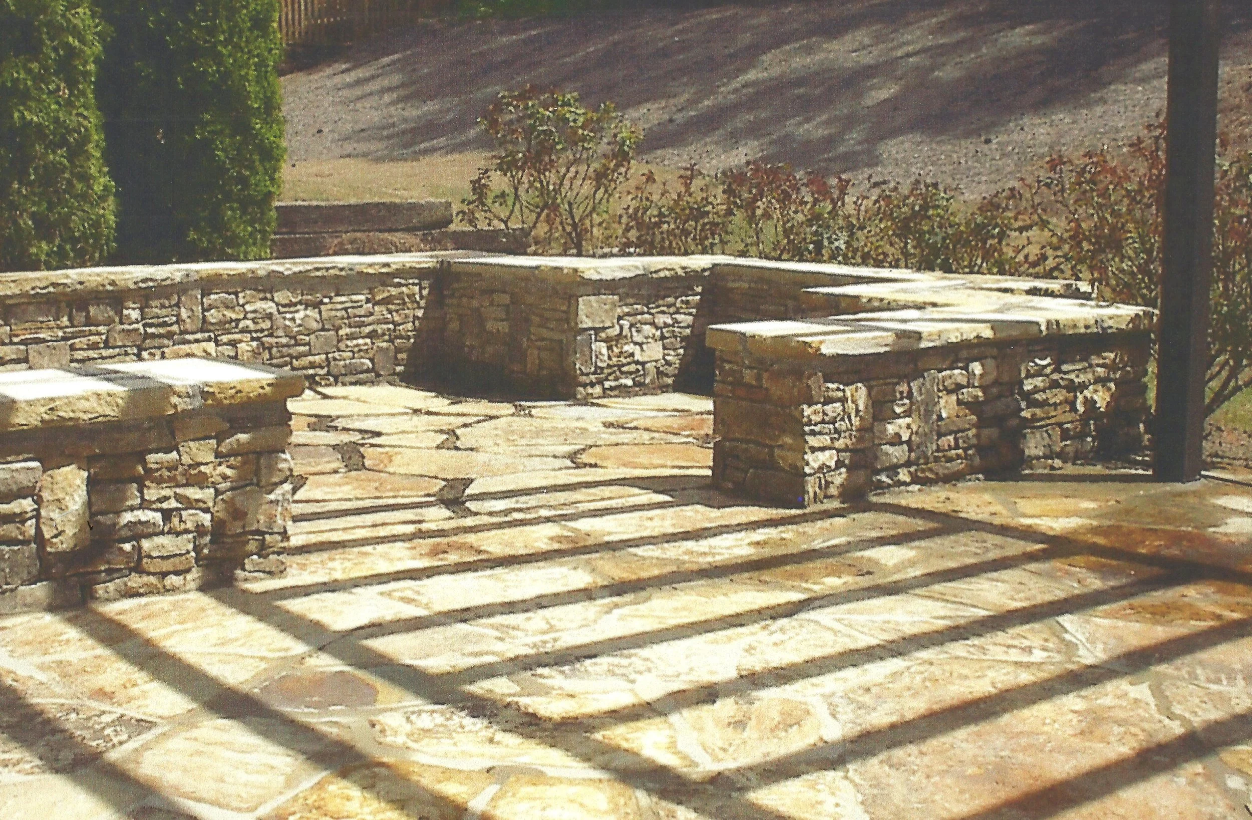 Stacked Stone Seatwall, Flagstone Patio 001 copy.jpg