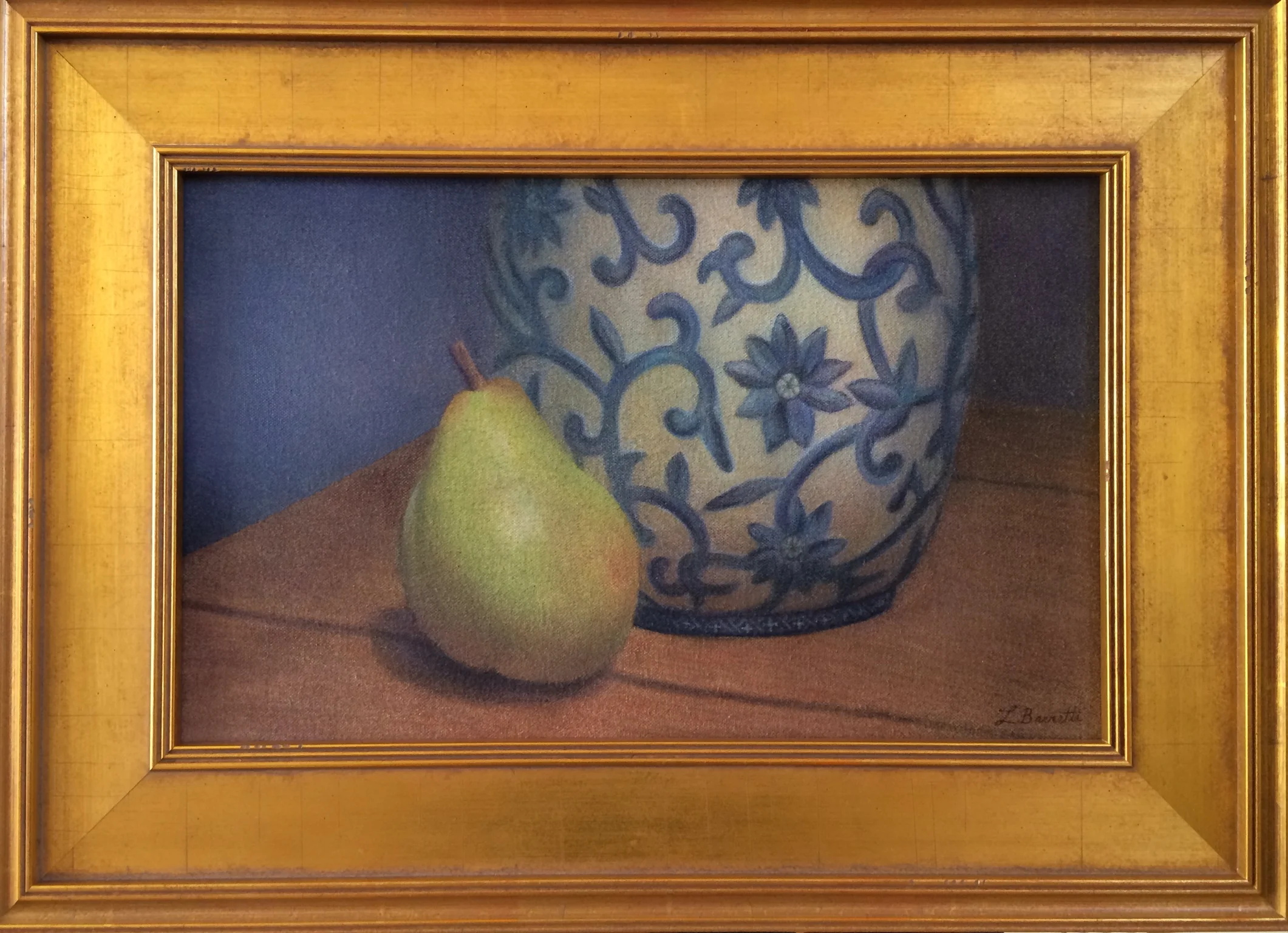 "Pear with Canister"