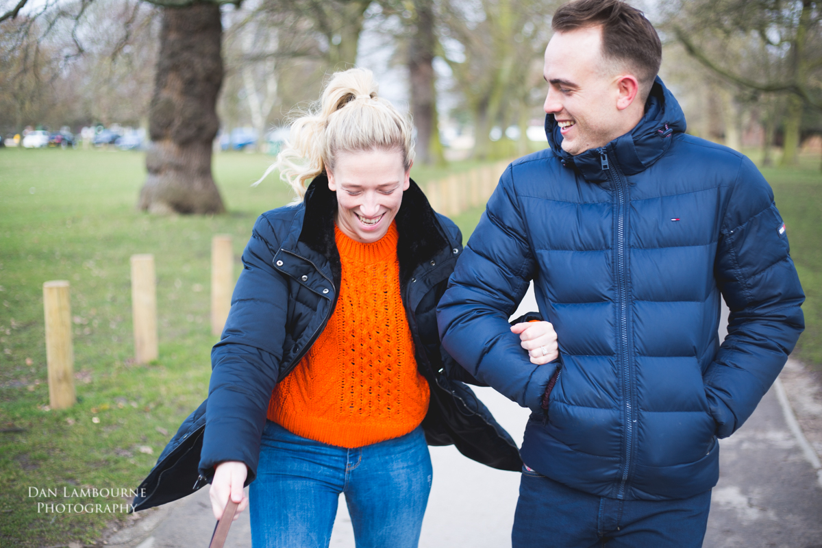 Emma & Jamie Pre Wedding Shoot at Woolaton Park in Nottingham with Dan Lambourne Photography