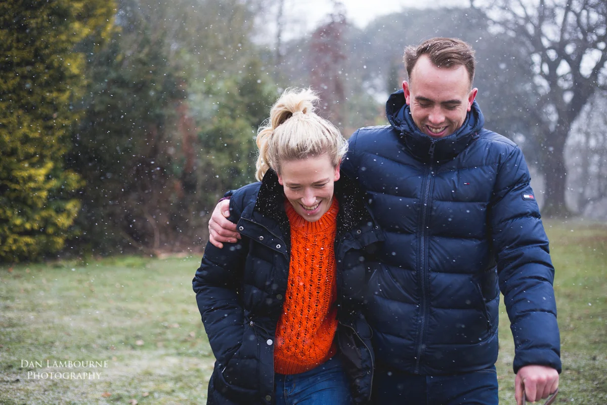 Emma & Jamie Pre Wedding Shoot at Woolaton Park in Nottingham with Dan Lambourne Photography