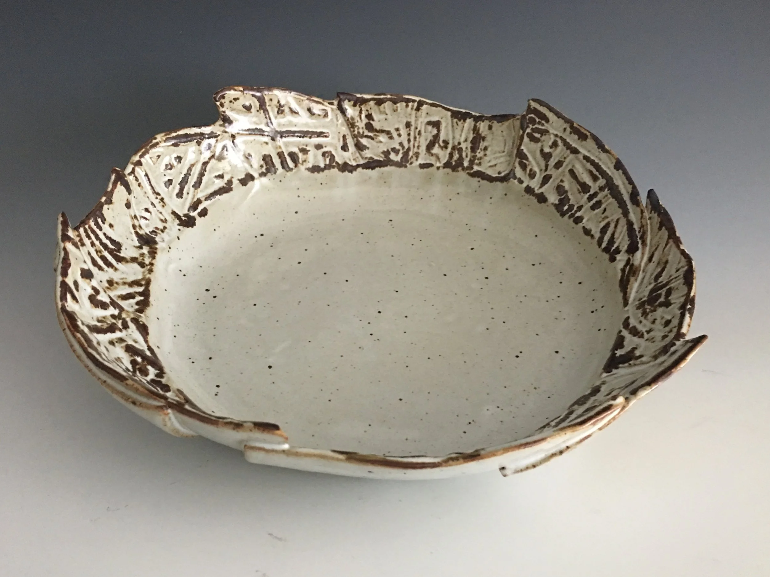   Greek Inspired Platter    Hand Built Stoneware Serving Platter    