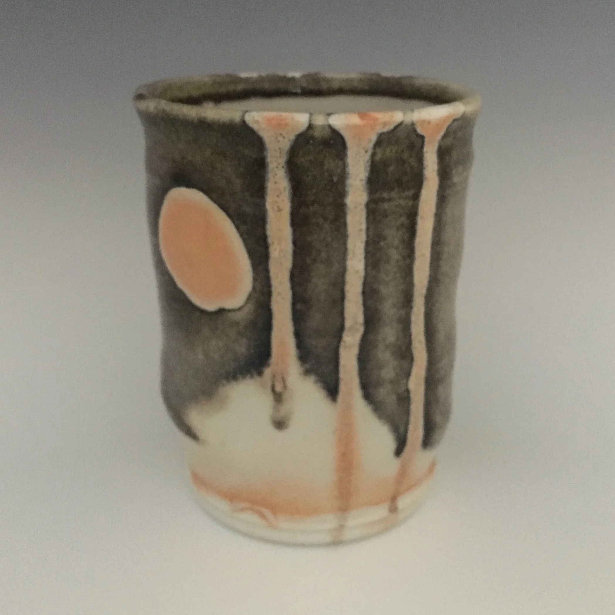 Shino tumbler with wax resist