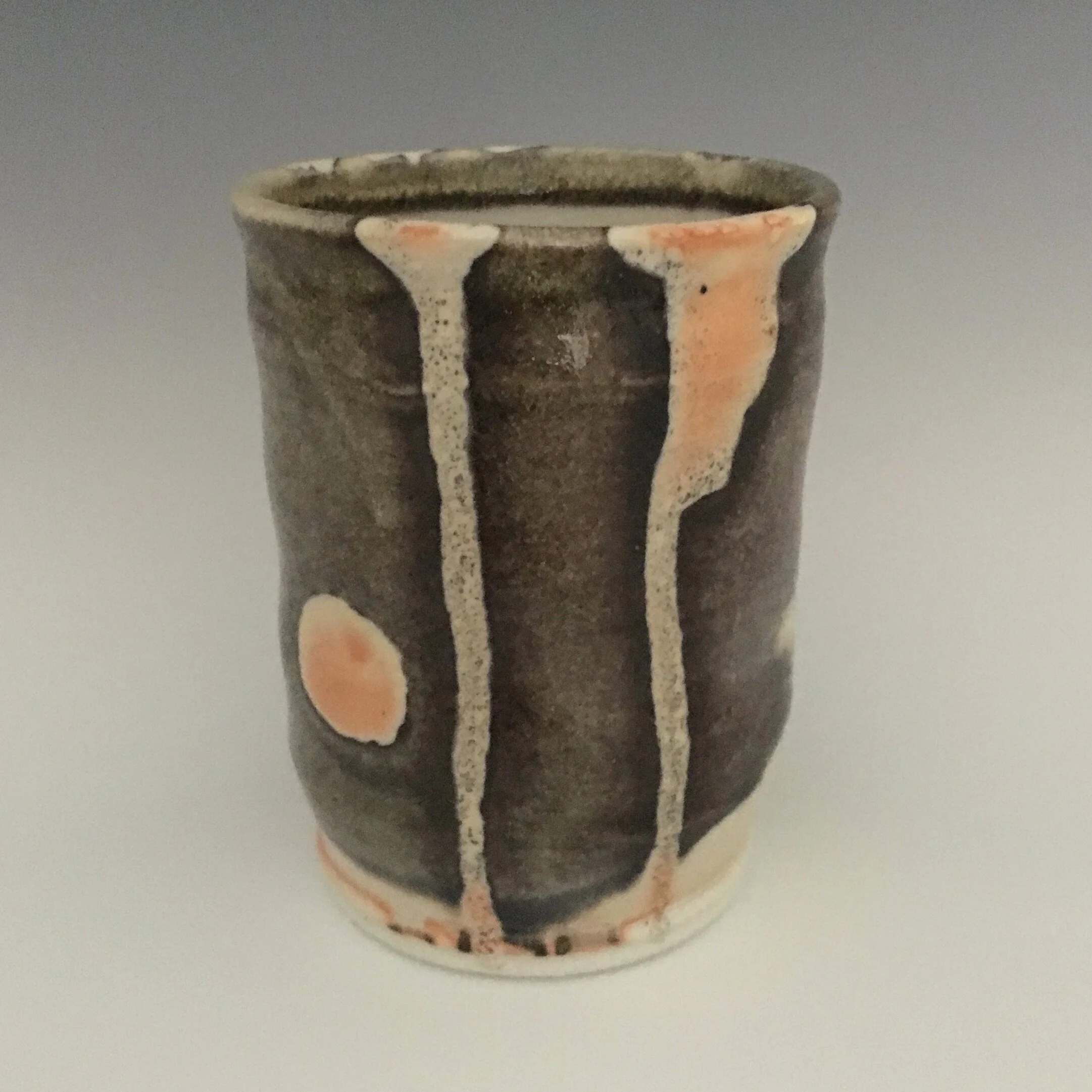 Shino tumbler with wax resist