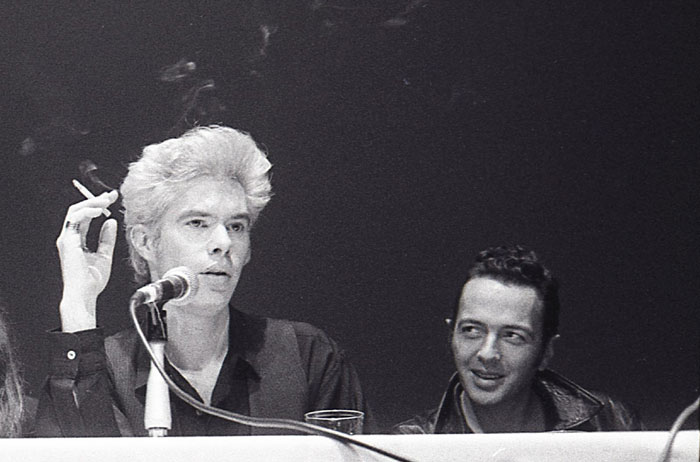 Jim Jarmusch & Joe Strummer, NY FIlm FestivaL 1989 - PHOTO: GODLIS