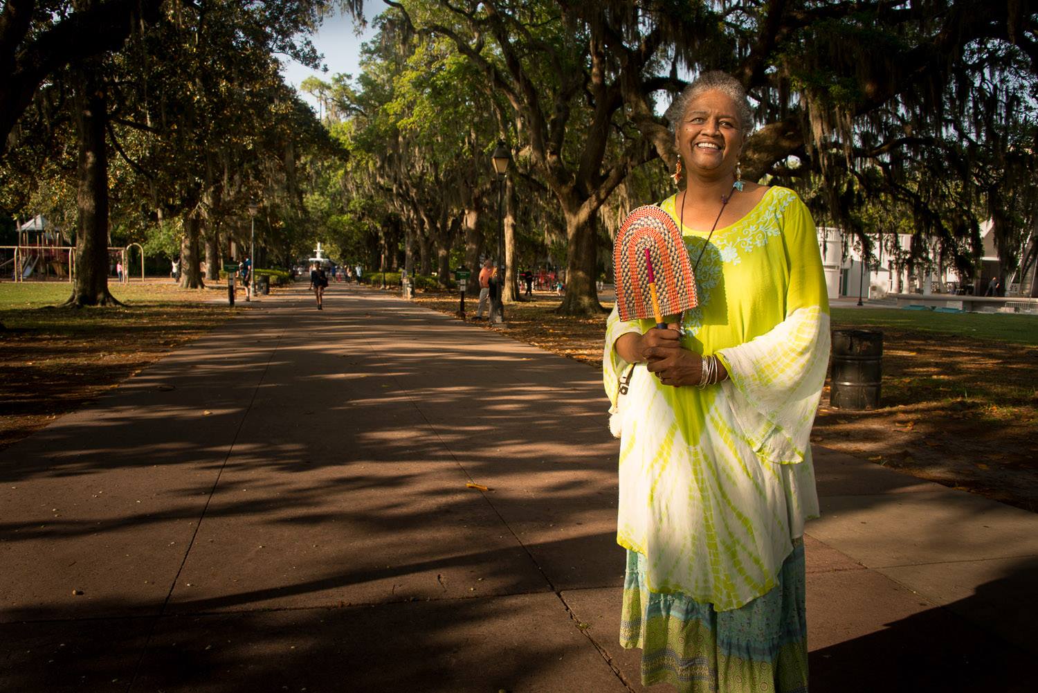 Vaughnette Goode-Walker, Historical Interpreter in Savannah.  Forsyth Park.jpg