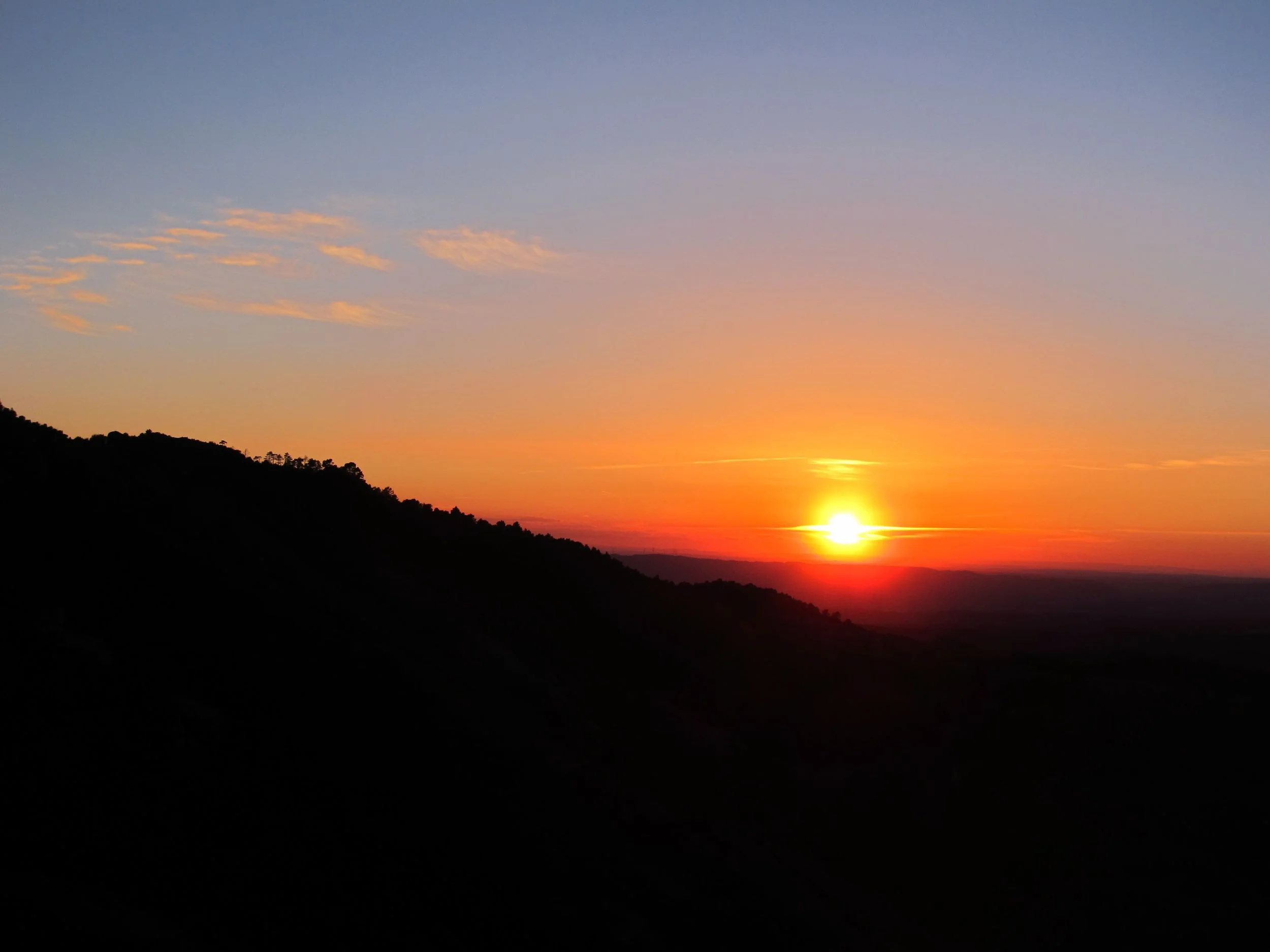 The main reason to go to the top of Margalef - beautiful sunsets..... Photo by Chris Flowers, Canon G11.
