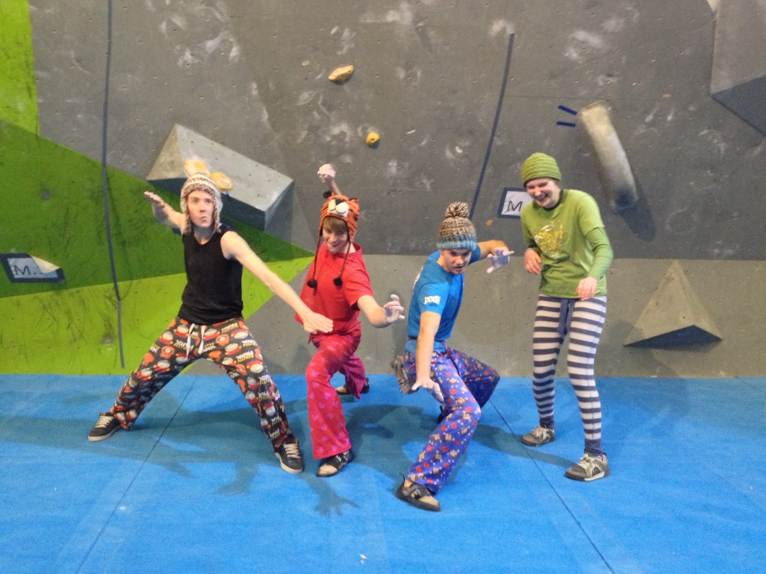 Maybe I just need a pair of pyjamas to climb in? Competitors at the IBC in 2012.....