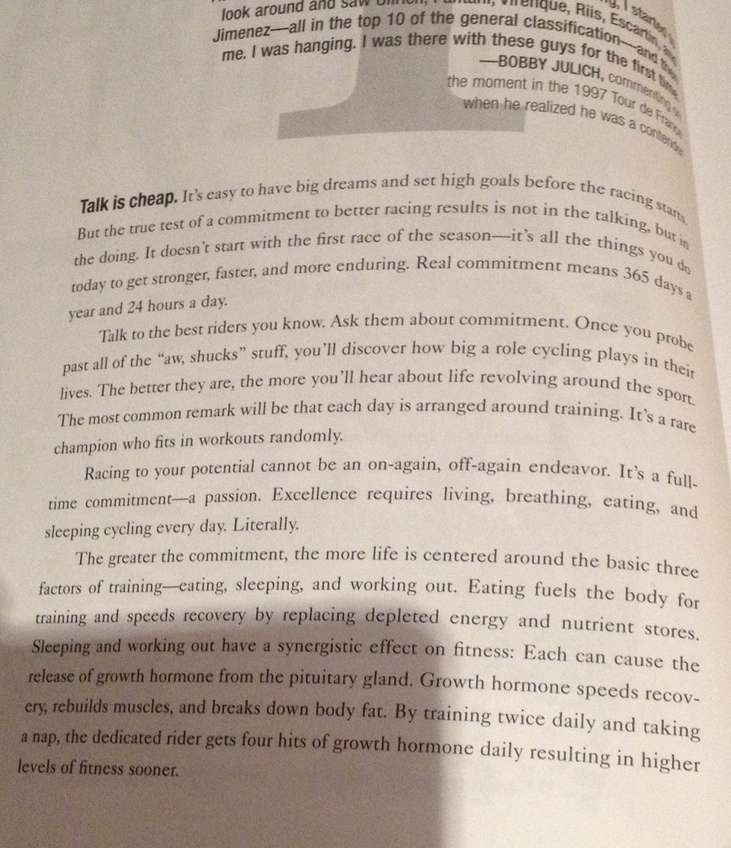 From a section of a biking book I was reading recently. I haven't cycled in a long time!