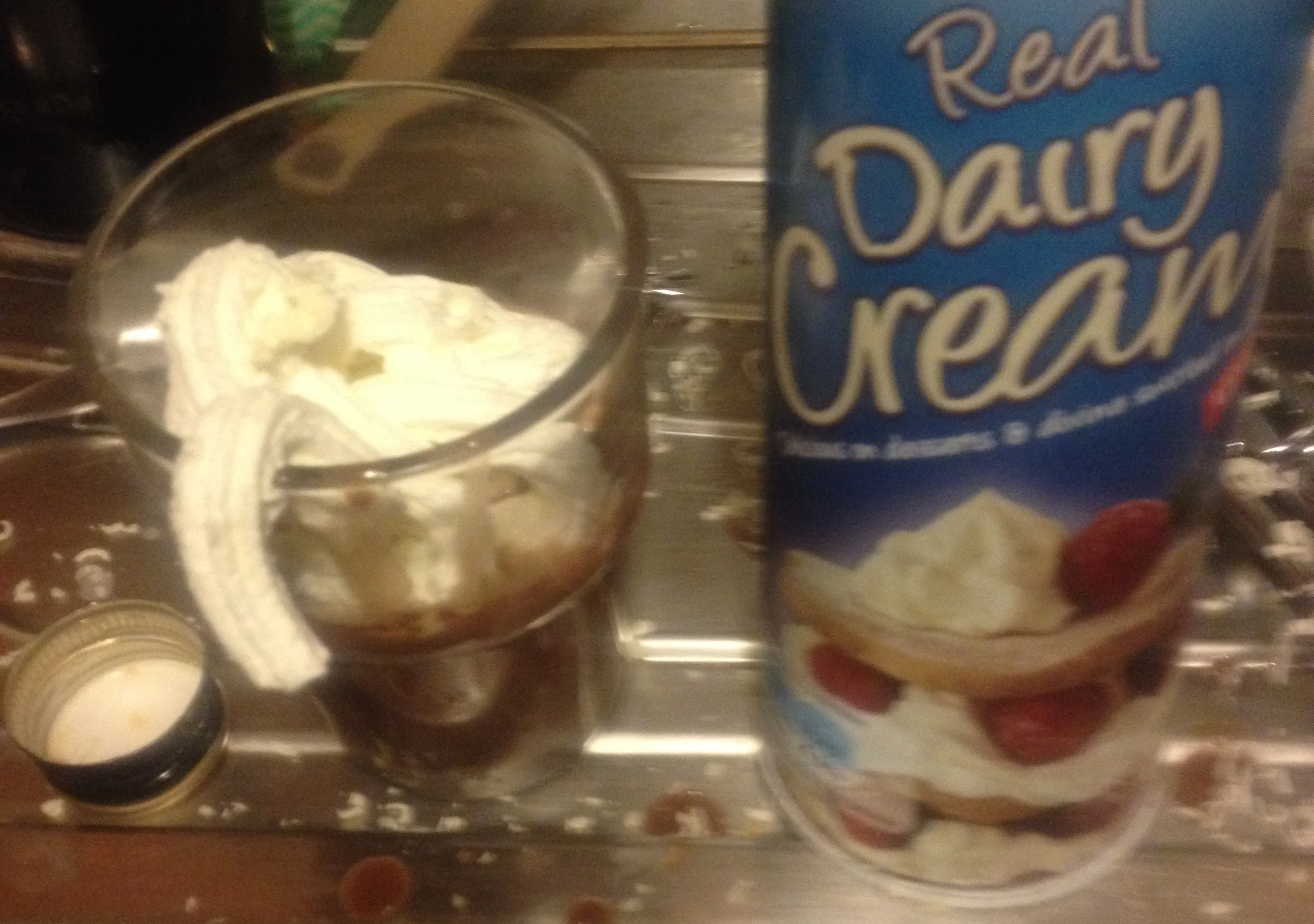 It's the time of year for gluttony - Baileys/cream as seen at a party recently :) 