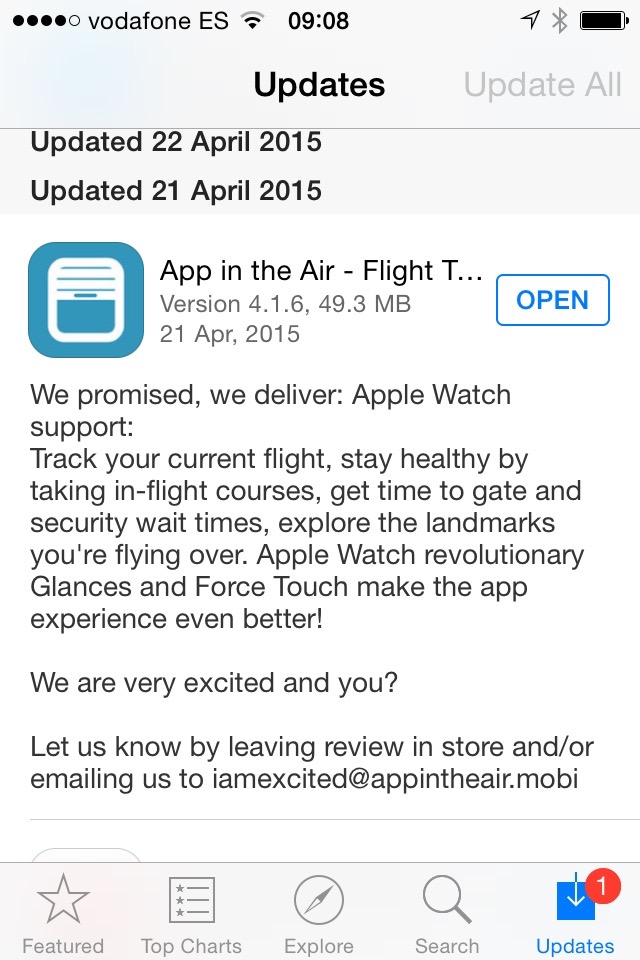 One of my favourite apps for whenever traveling, App in the Air (flight alerts), adds a lovely notification feature