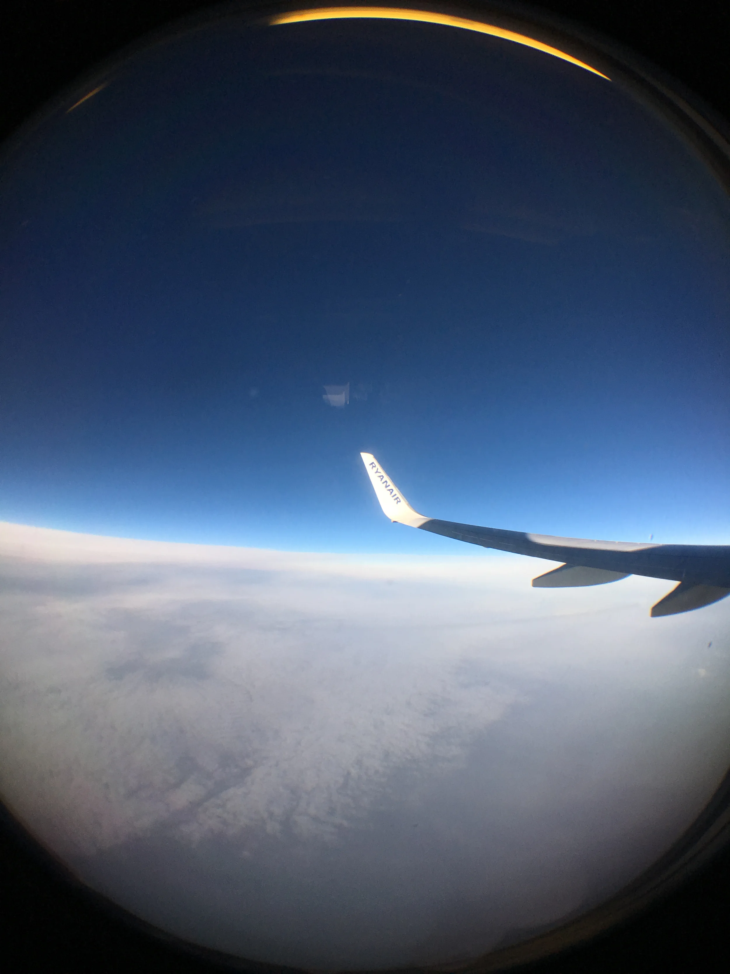 Playing with the Olloclip on iPhone - grabbing it's first shot with a fisheye.