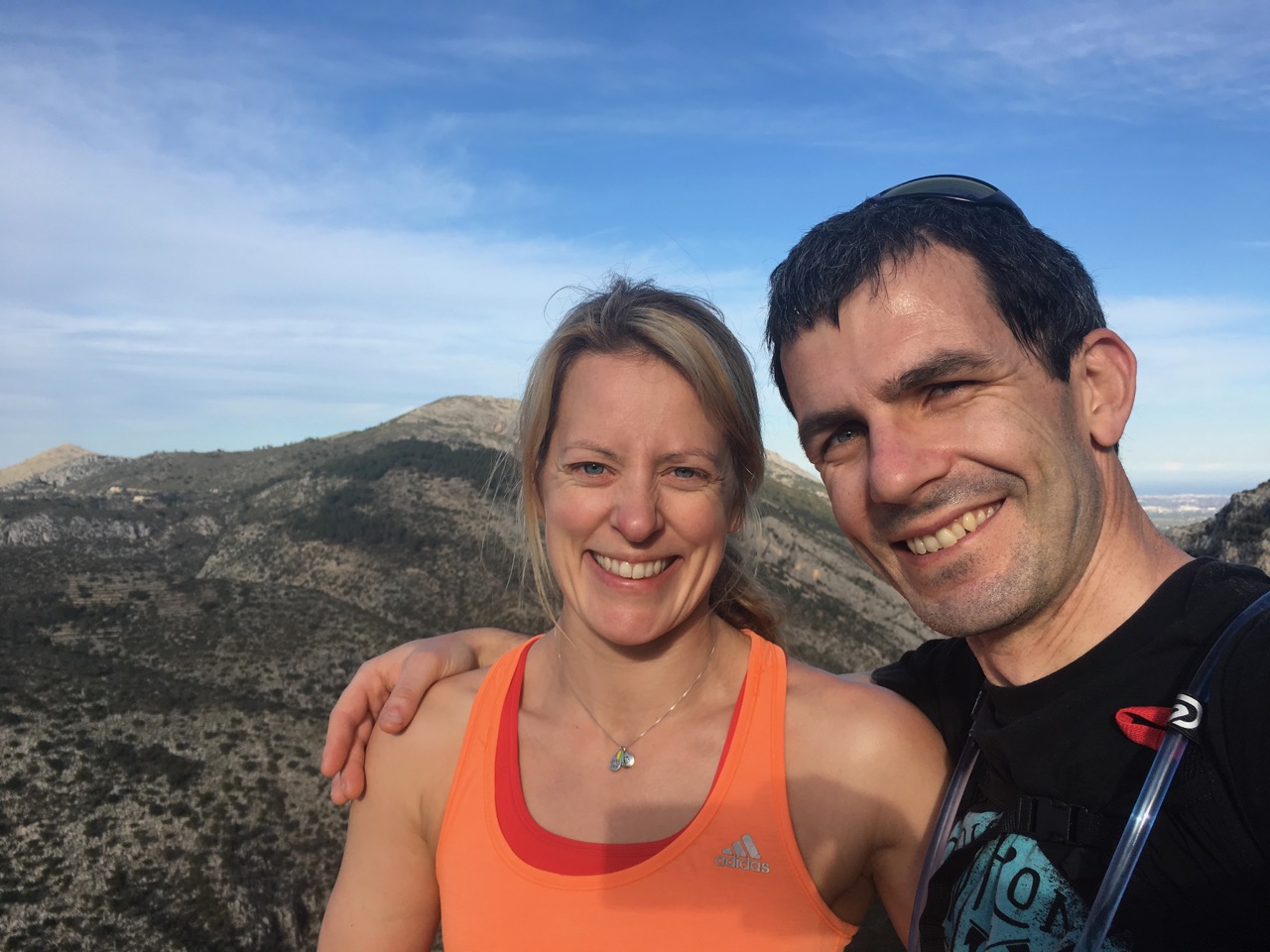 Selfie time after 14km of hiking in sun with only a litre of water. #NeverLearn