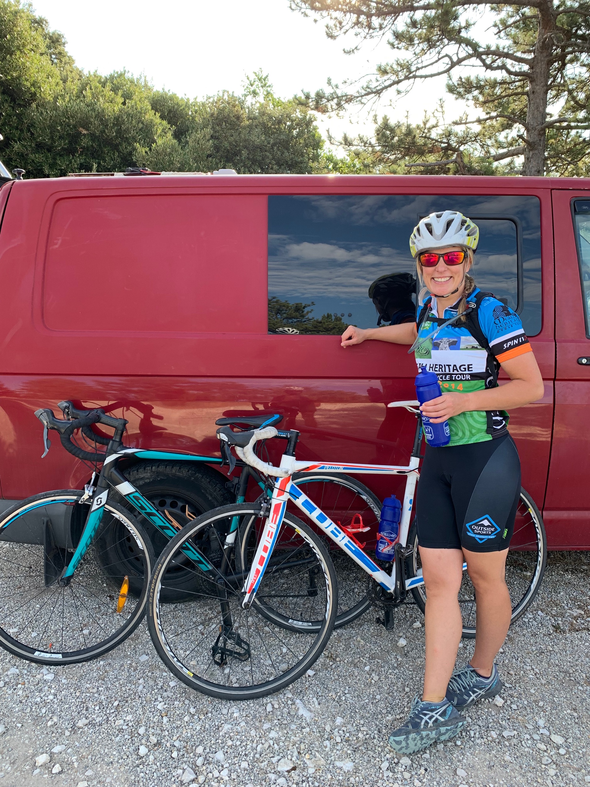 Before the cycle up Mont Ventoux