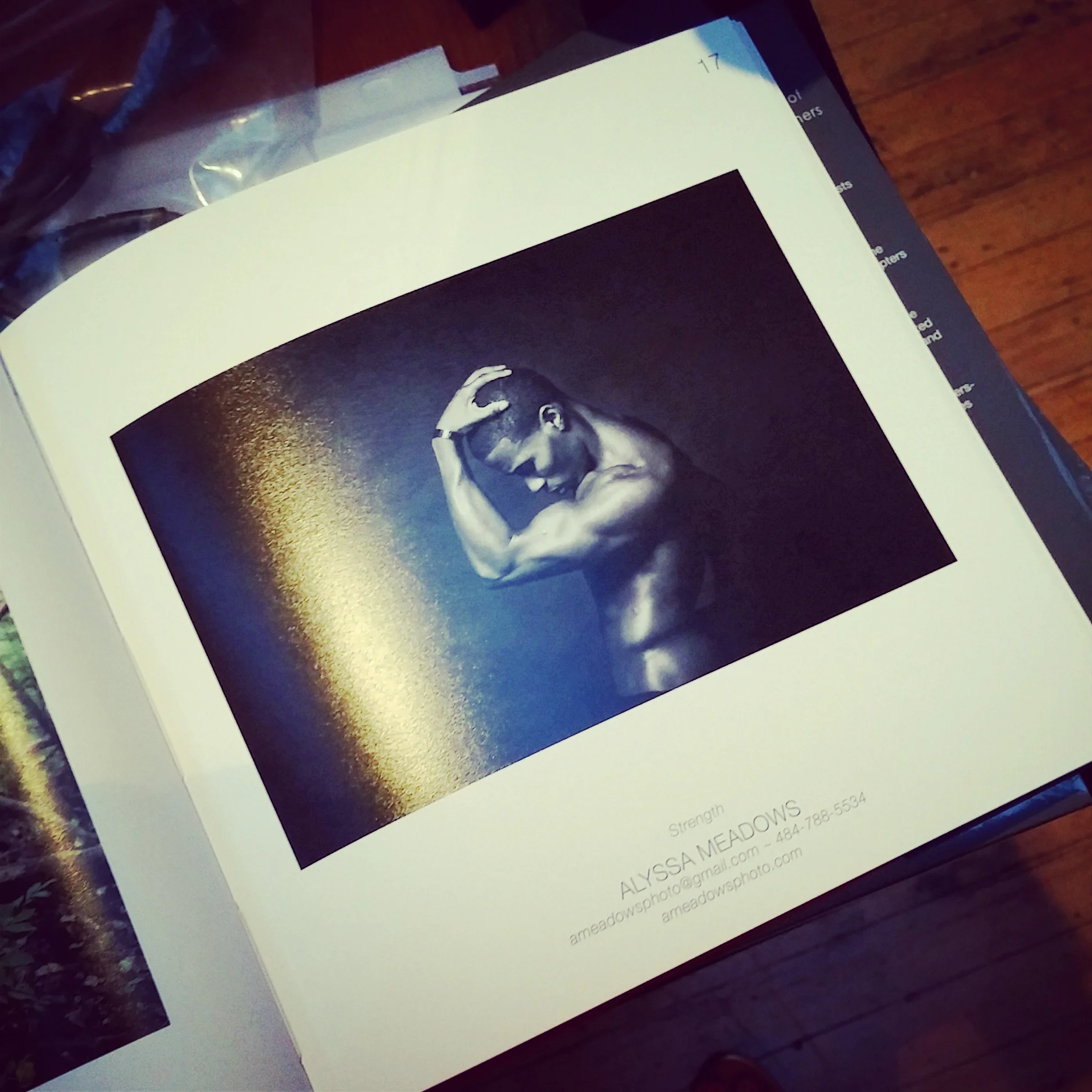 My photograph, Strength , in this year's book!