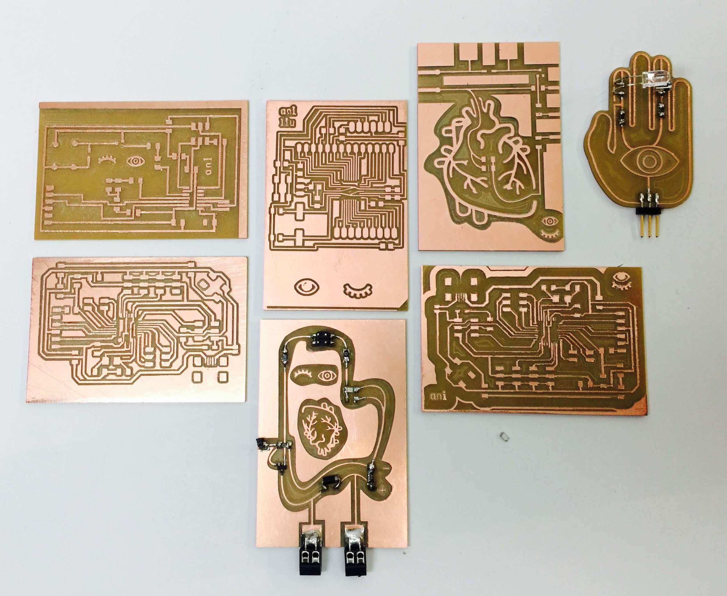  This is a collection of the embedded aesthetic PCBs that I have designed. 