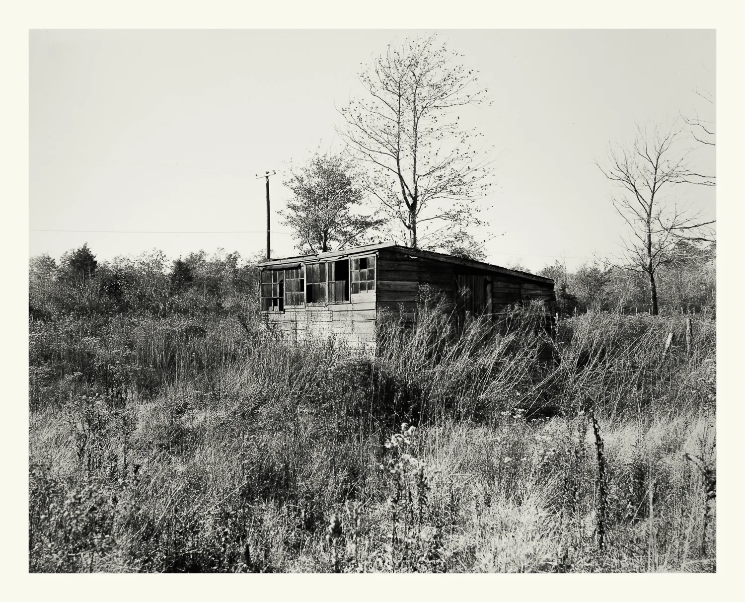  &nbsp;Photograph No. PC 411. “Photograph surveying shacks and shanties that were vacated and subsequently removed prior to the construction of the Cohasset Naval Ammunition Depot Annex.” &nbsp;c. 1930; Records of Naval Districts and Shore Establishm