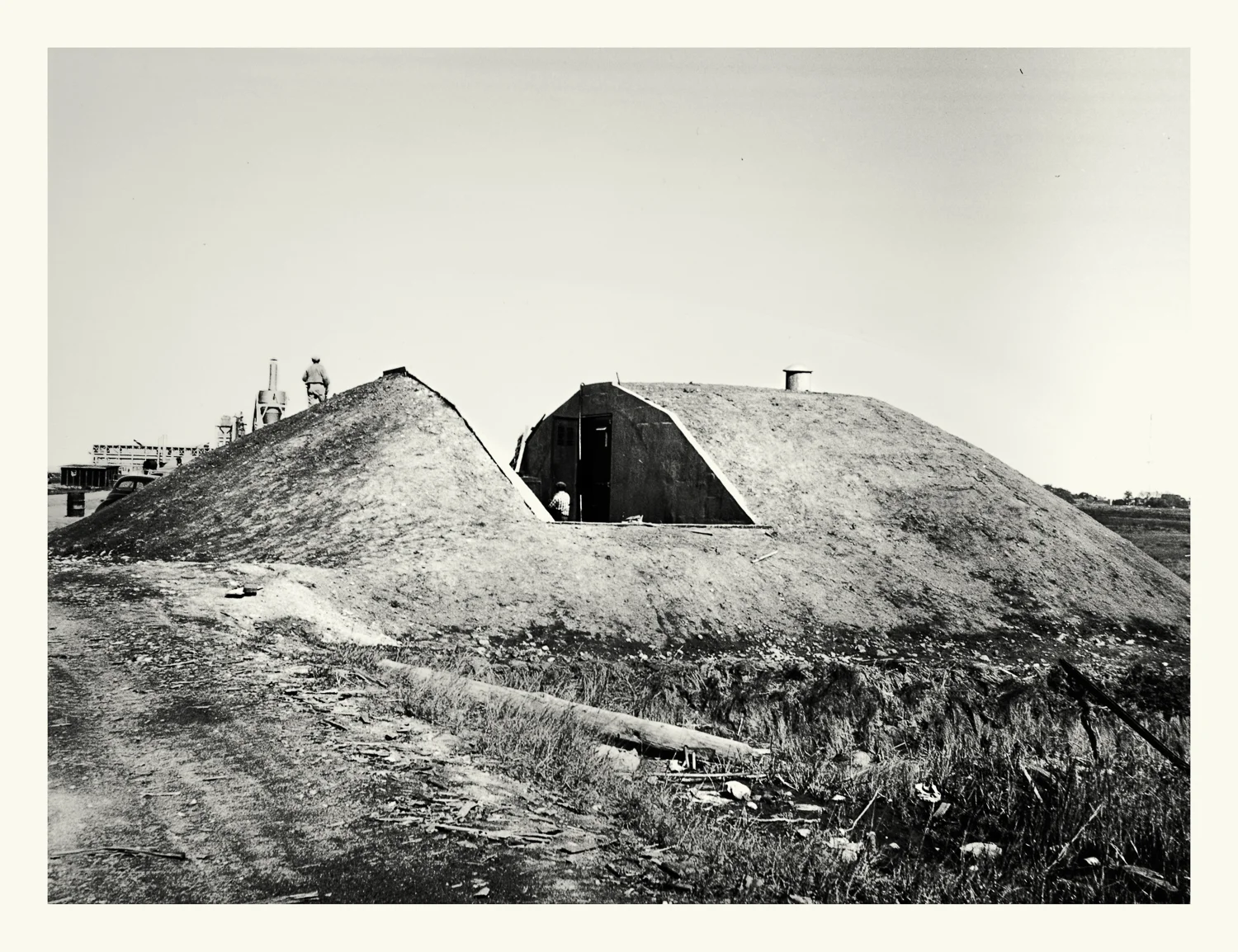  Photograph No. PC 466. “Photograph depicting the construction of a bunker containing naval armaments at the Hingham Naval Ammunition Depot.” c. 1930's; Records of Naval Districts and Shore Establishments, Record Group 181, NARA Boston. 