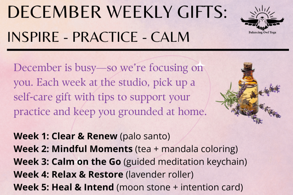 December FREE Weekly Gifts