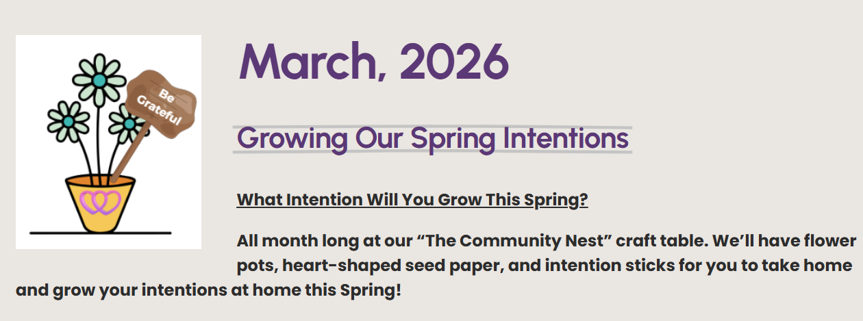 The Community Nest- Spring Intentions