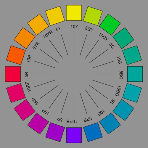 Circular Color Wheel / Color Palette - Book Brush