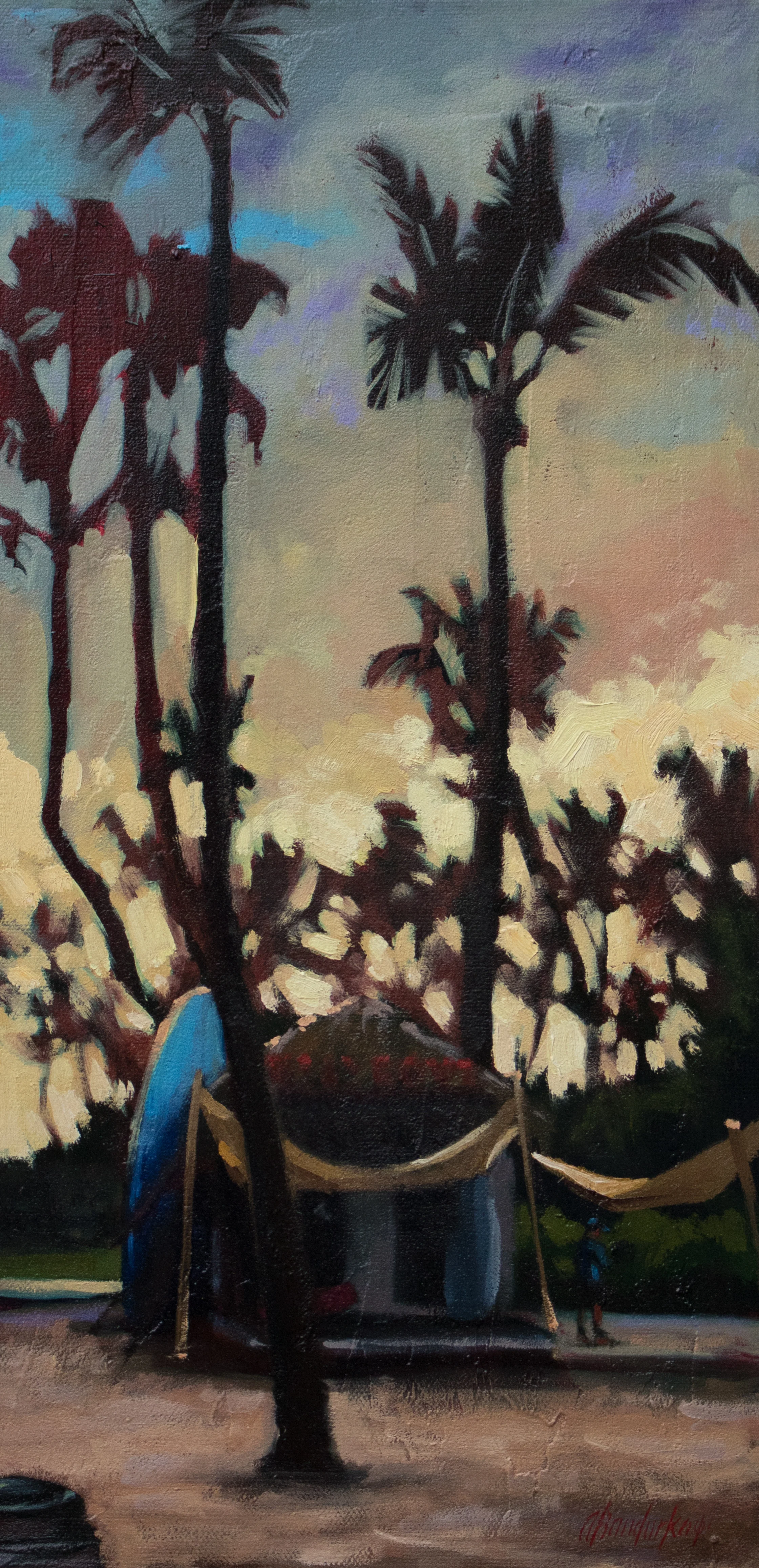 Last Light of the Day, oil on canvas